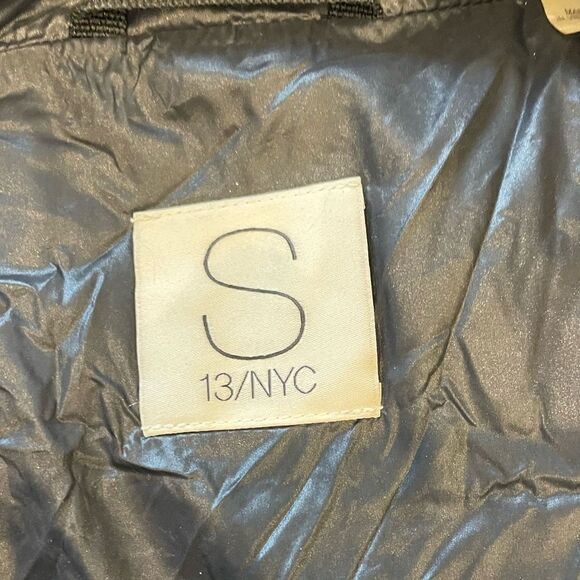 S13 NYC Black Down Puffer Vest Jacket Duck Sz. L - Picture 3 of 6